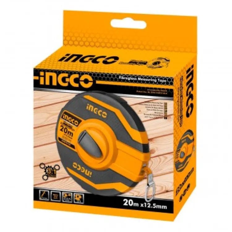 Ingco Fiberglass Measuring Tape - 20m & 30m | Supply Master | Accra, Ghana Tape Measure Buy Tools hardware Building materials