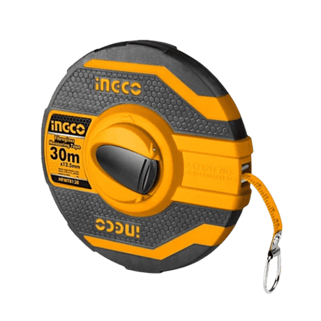 Purchase Ingco Fiberglass Measuring Tape 30m x 12.5mm (HFMT8330) in Accra, Ghana | Supply Master Tape Measure Buy Tools hardware Building materials