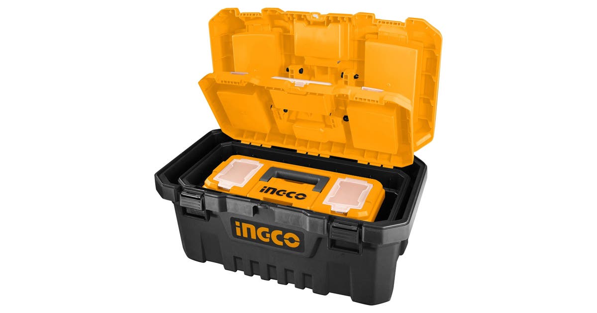 Ingco 3 Pieces Plastic Tool Box Set - PBXK0301 | Supply Master Accra, Ghana Tool Boxes Bags & Belts Buy Tools hardware Building materials