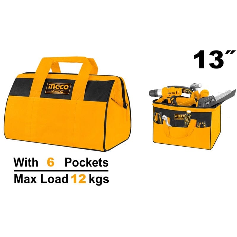 Ingco Tool Bag 13" - HTBG281328 | Accra, Ghana | Supply Master Tool Boxes Bags & Belts Buy Tools hardware Building materials
