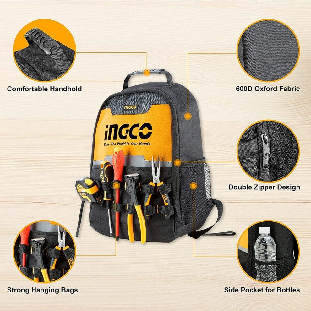 Ingco Tools Backpack - HBP0101 | Supply Master | Accra, Ghana Tool Boxes Bags & Belts Buy Tools hardware Building materials