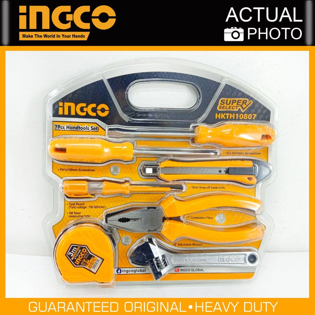 Ingco 7 Pieces Hand Tool Set - HKTH10807 | Supply Master | Accra, Ghana Tool Set Buy Tools hardware Building materials