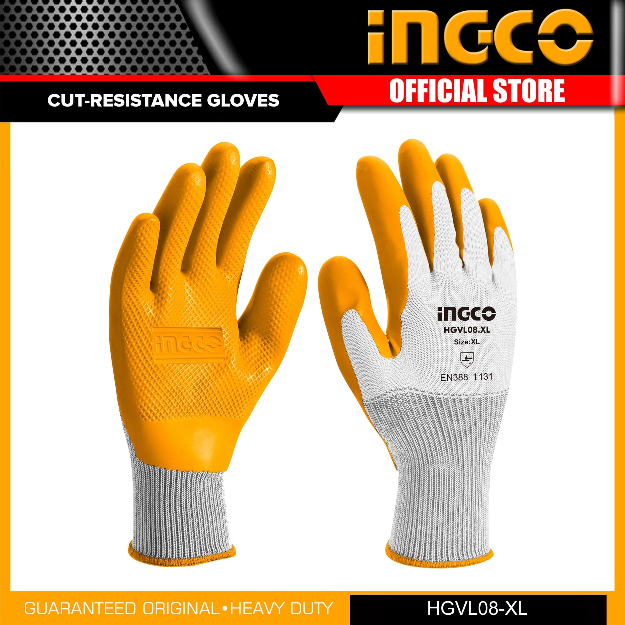 Ingco Industrial Latex Gloves - HGVL08-XL | Shop Online in Accra, Ghana - Supply Master Work Gloves Buy Tools hardware Building materials