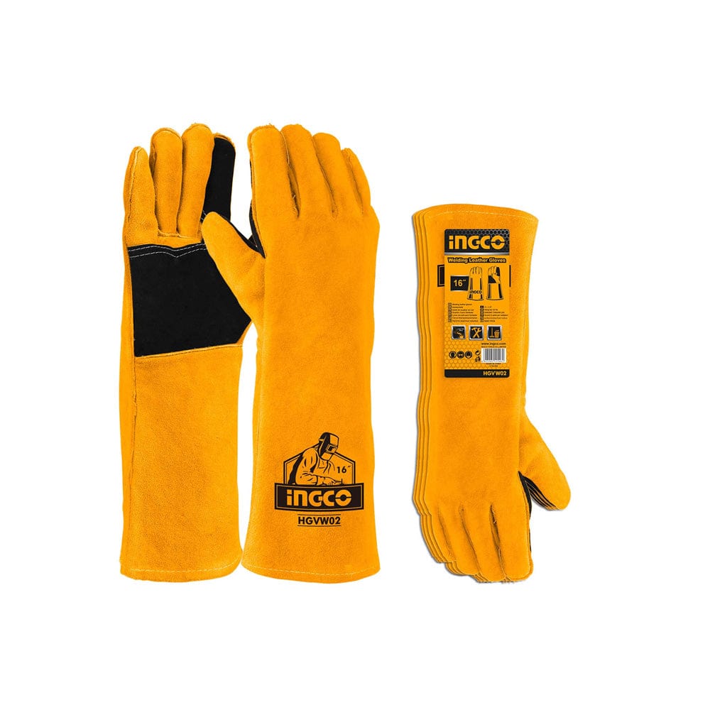 Ingco Welding Leather Gloves - HGVW02 | Accra, Ghana | Supply Master Work Gloves Buy Tools hardware Building materials