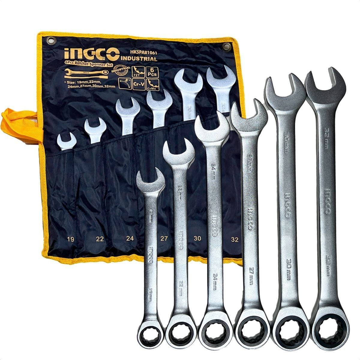 Ingco 6 Pieces Rachet Spanner Set - HKSPAR1061 | Supply Master | Accra, Ghana Wrenches Buy Tools hardware Building materials
