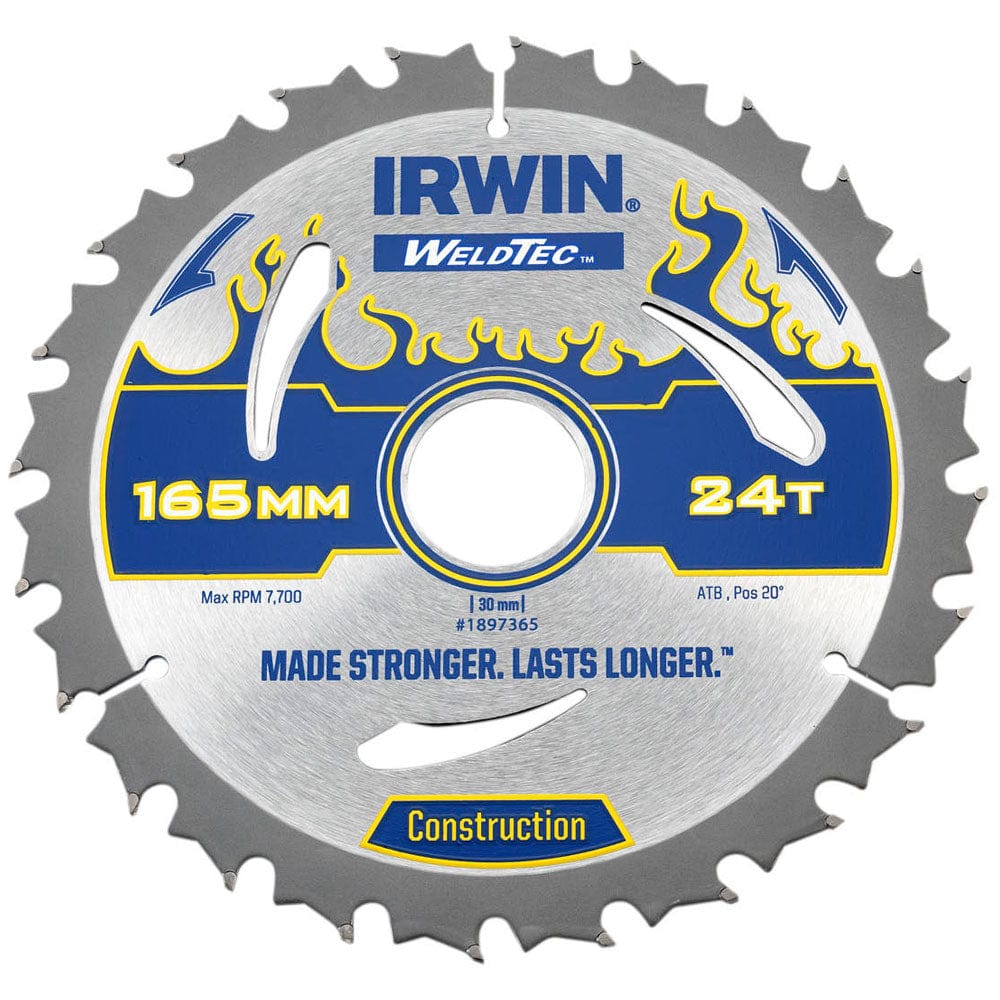 Irwin TCT Saw Blade 165mm 24T - 1897365 | Supply Master, Accra, Ghana Grinding & Cutting Wheels Buy Tools hardware Building materials