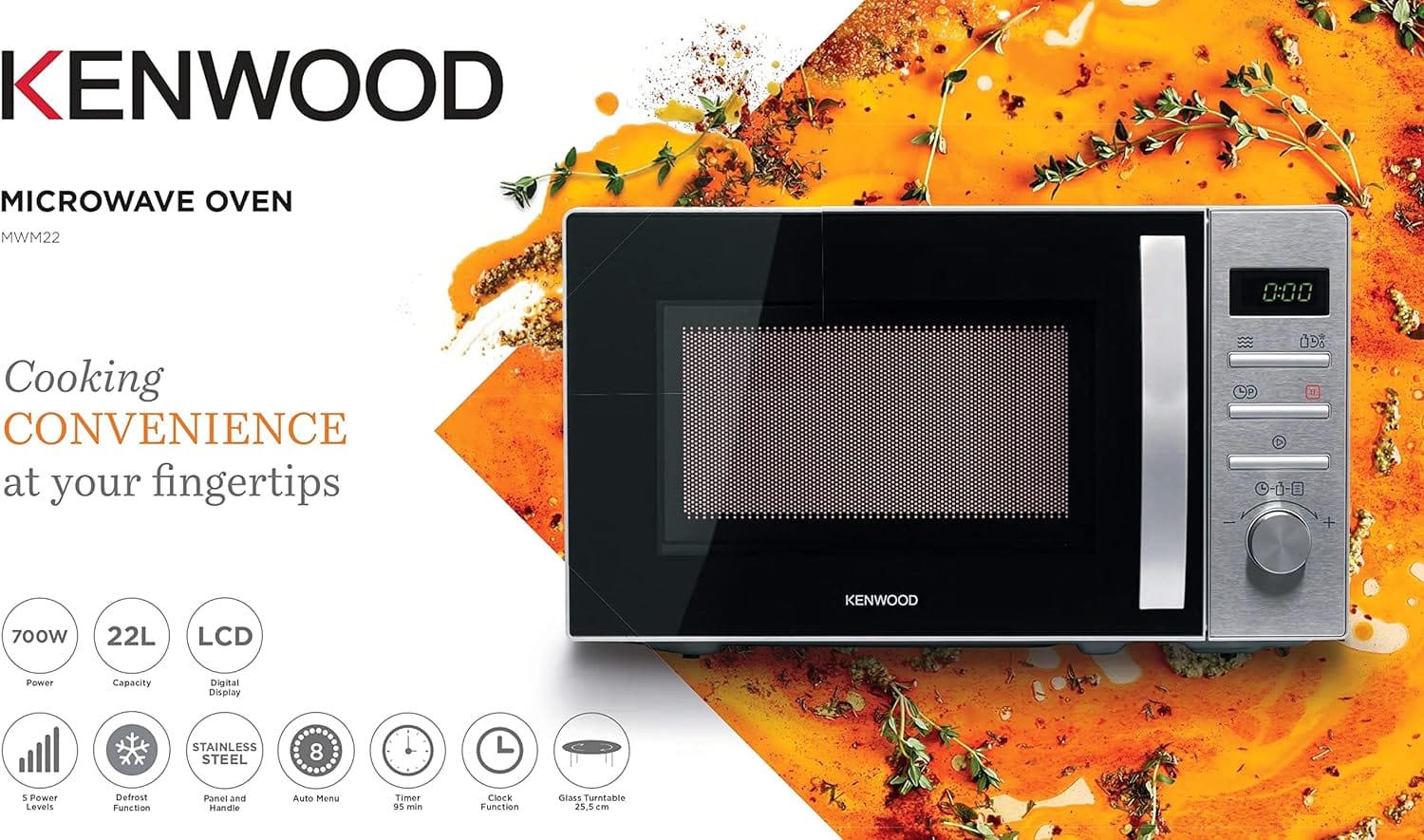Kenwood 22L Microwave Oven 700W - MWM22 | Supply Master Accra, Ghana Kitchen Appliances Buy Tools hardware Building materials