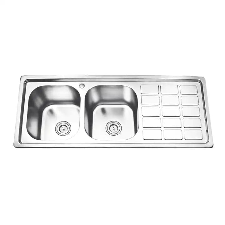 Buy MaxTen Stainless Steel Double Bowl Kitchen Sink - D8050A | Shop at Supply Master Accra, Ghana Kitchen Sink Buy Tools hardware Building materials