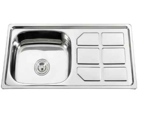 Buy MaxTen Stainless Steel Single Bowl Kitchen Sink with Drainboard - S7540B | Shop at Supply Master Accra, Ghana Kitchen Sink Buy Tools hardware Building materials