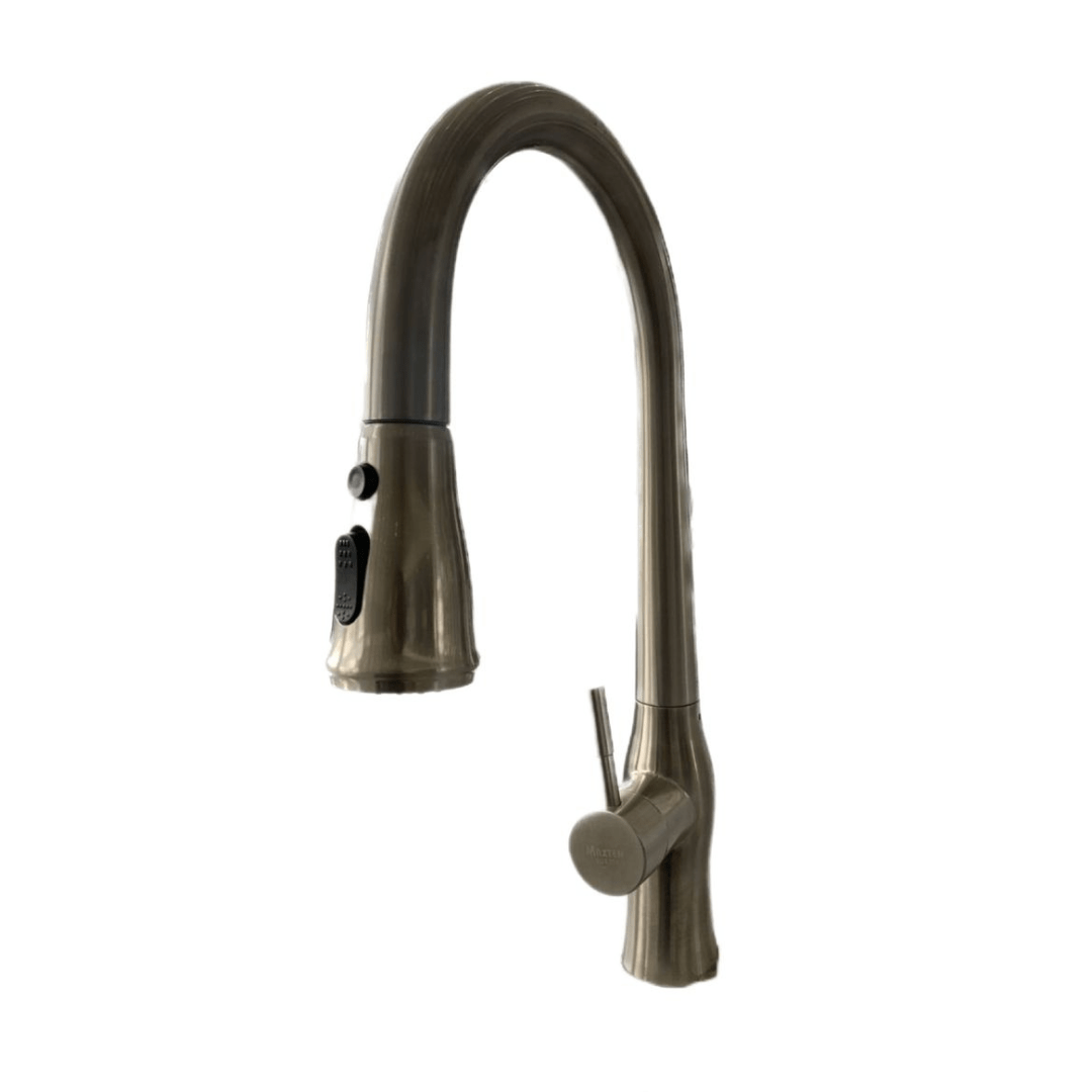 Buy MaxTen Stainless Steel Pull Out Sprayer Kitchen Sink Faucet Tap - SKP30-551 & SKP30-551BL | Shop at Supply Master Accra, Ghana Kitchen Tap Satin Nickel Buy Tools hardware Building materials