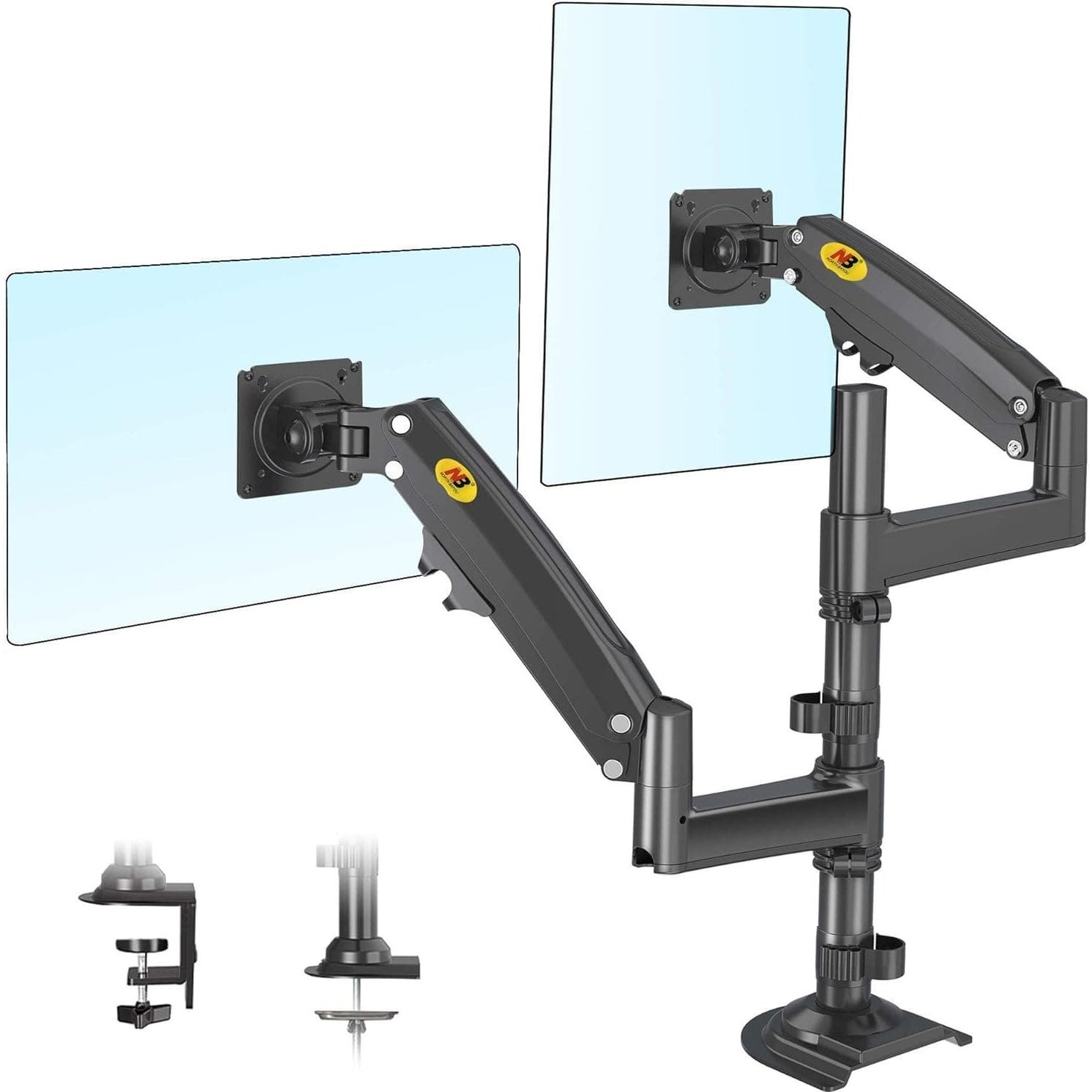 NB North Bayou Full Motion Swivel Dual Monitor Desk Mount Stand - H180 | Supply Master Accra, Ghana Home Accessories Buy Tools hardware Building materials