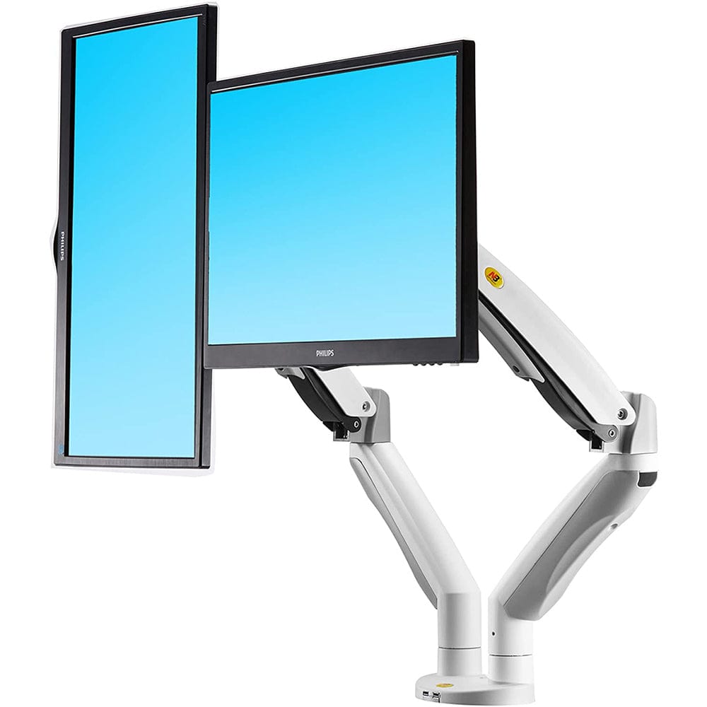 NB North Bayou Full Motion Swivel Dual Monitor Desk Wall Mount Stand - H180 | Supply Master Accra, Ghana Home Accessories Buy Tools hardware Building materials