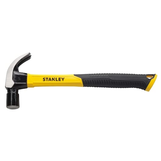 Stanley Steel Claw Hammer Fiberglass Handle 450g & 570g - STHT51339-8 & STHT51374-8 | Supply Master, Accra, Ghana Hammers Mallets & Sledges Buy Tools hardware Building materials
