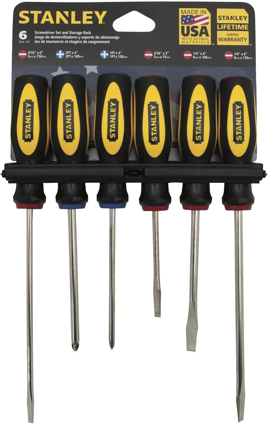 Stanley 6 Pieces Screw Driver Set - 60-060S | Supply Master, Accra, Ghana Level Buy Tools hardware Building materials