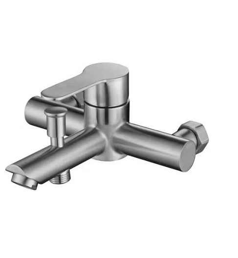 Buy Bathroom Stainless Steel Satin Nickel Hot & Cold Shower Faucet Mixer - S50-145 | Shop at Supply Master Accra, Ghana Bathroom Faucet Buy Tools hardware Building materials