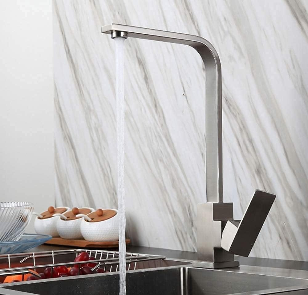 Buy Stainless Steel Kitchen Sink Faucet - SK30-400 & SK30-400BL | Shop at Supply Master Accra, Ghana Kitchen Tap Satin Nickel Buy Tools hardware Building materials