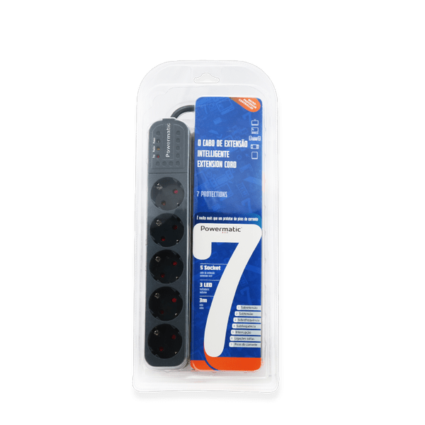 Buy Powermatic 5-Way 2-Pin 5A Electronics Protection Extension | Supply Master Ghana Power Management & Protection Buy Tools hardware Building materials