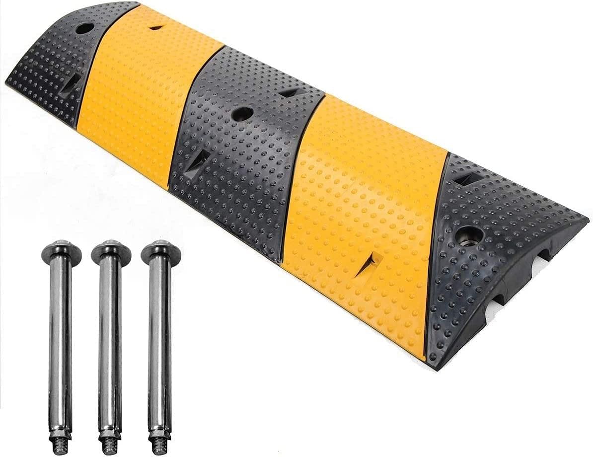 Get a Rubber Speed Bump with Channel Cable Protector on Supply Master Ghana, Accra for Safe Traffic Management | Supply Master | Accra, Ghana Safety Barriers 2 Channels Buy Tools hardware Building materials