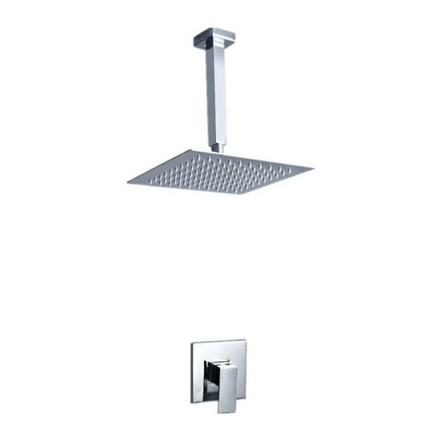 Buy Ceiling Mounted Square Single Function Concealed Rain Shower Set