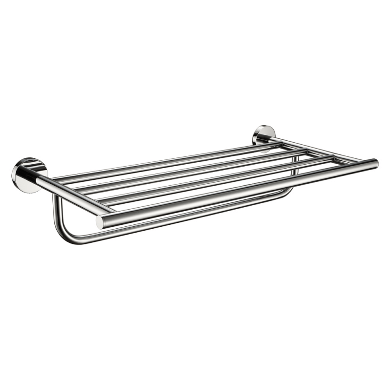 Shop Bathroom Brass Chrome Plated Towel Shelf with Single Towel Bar Holder - N5522 | Buy Online at Supply Master Accra, Ghana Bathroom Accessories Buy Tools hardware Building materials