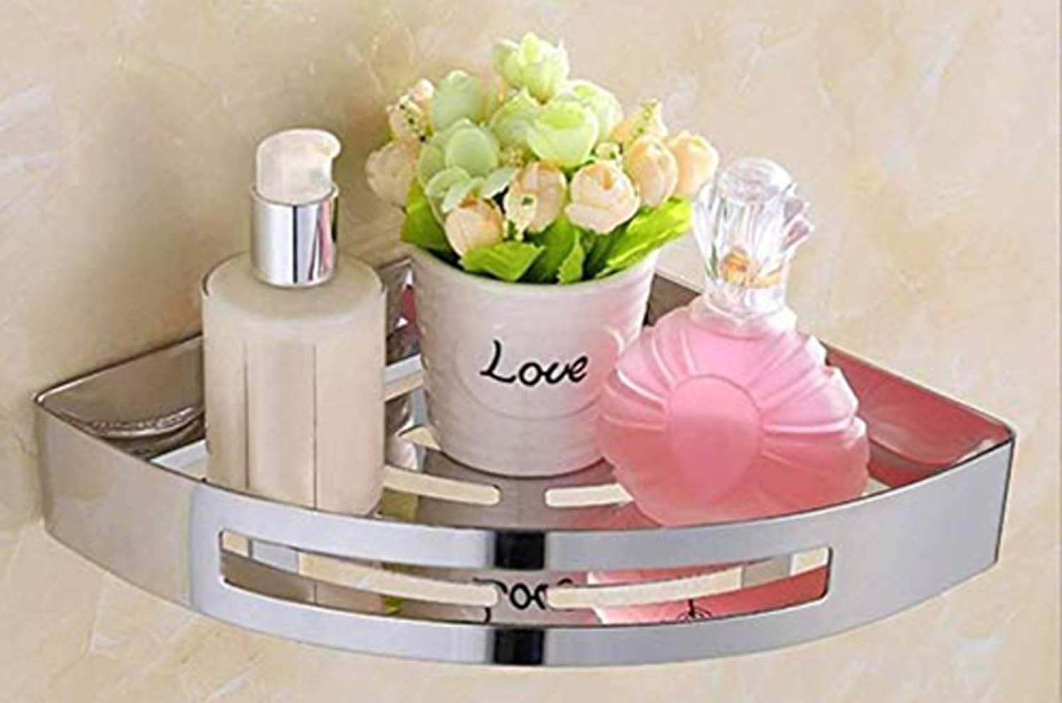 Shop Bathroom Stainless Steel Chrome Corner Shower Caddy Basket - L8303 | Buy Online at Supply Master Accra, Ghana Bathroom Accessories Buy Tools hardware Building materials