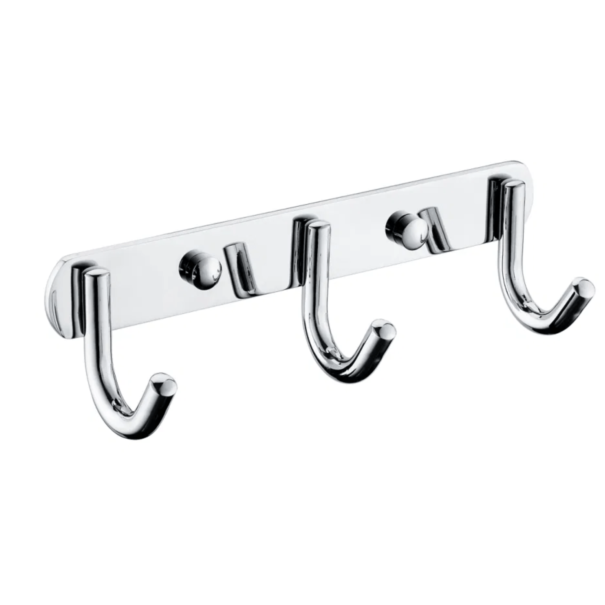 Shop Bathroom Stainless Steel Chrome Hook Rail - 3, 4, or 5 Hooks | Buy Online at Supply Master Accra, Ghana Bathroom Accessories 3-Hooks Buy Tools hardware Building materials