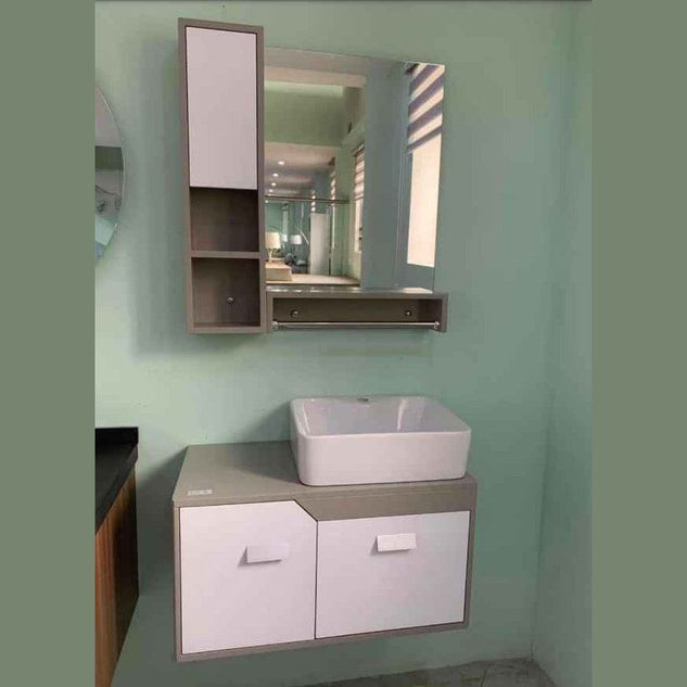 Buy Bathroom Luxury Wall-Mounted Vanity Cabinet & Side Shelf with Mirror - E02 | Shop at Supply Master Accra, Ghana Bathroom Vanity & Cabinets Buy Tools hardware Building materials