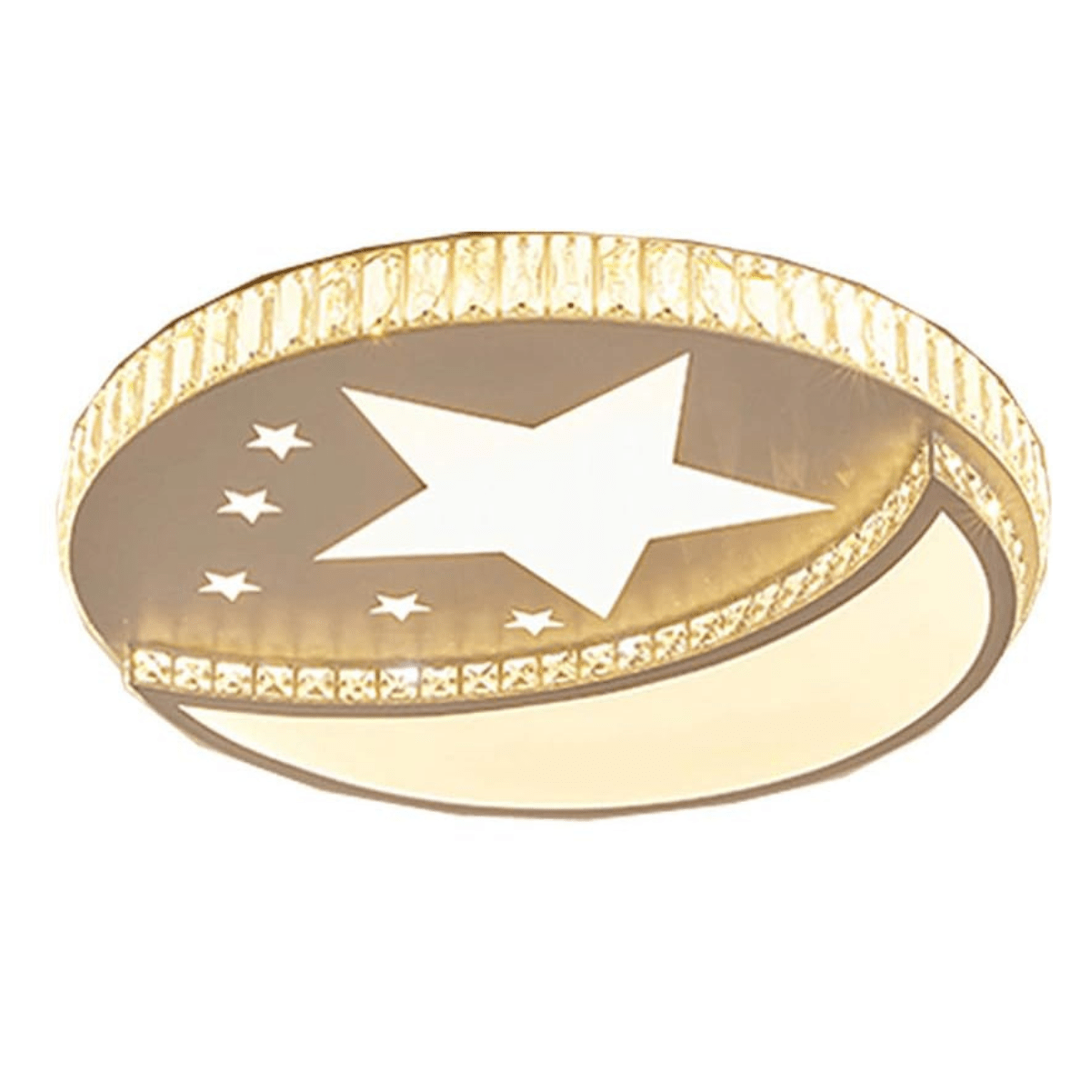 Buy LED Modern Luxury Gold Star and Moon Crystal Flush Mount Ceiling Light - WX-C8 | Shop at Supply Master Accra, Ghana Lamps & Lightings Buy Tools hardware Building materials