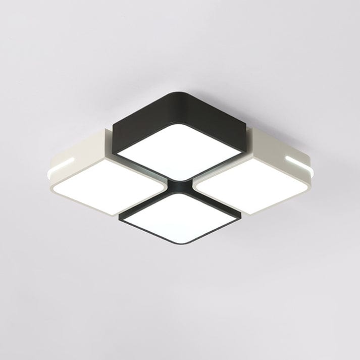Buy LED Square Acrylic Flush Mount Black-White Ceiling Light 52cm - WX-C3 | Shop at Supply Master Accra, Ghana Lamps & Lightings Buy Tools hardware Building materials