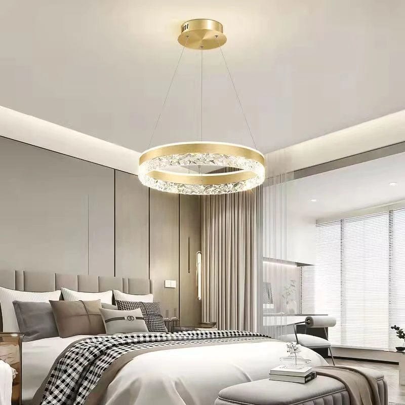Buy Luxury Modern LED Golden Circle Ceiling Pendant Chandelier - 9732-G | Shop at Supply Master Accra, Ghana Lamps & Lightings Buy Tools hardware Building materials
