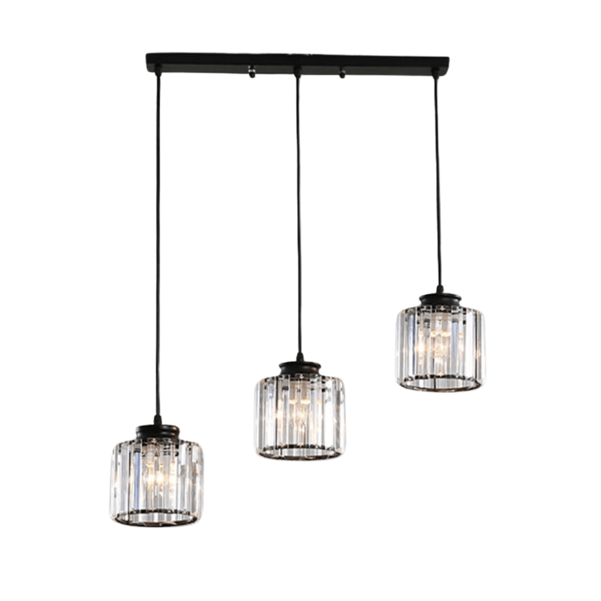 Buy Modern LED 3 Heads Cylindrical Crystal Linear Ceiling Pendant Chandelier - PL005/3 | Shop at Supply Master Accra, Ghana Lamps & Lightings Buy Tools hardware Building materials