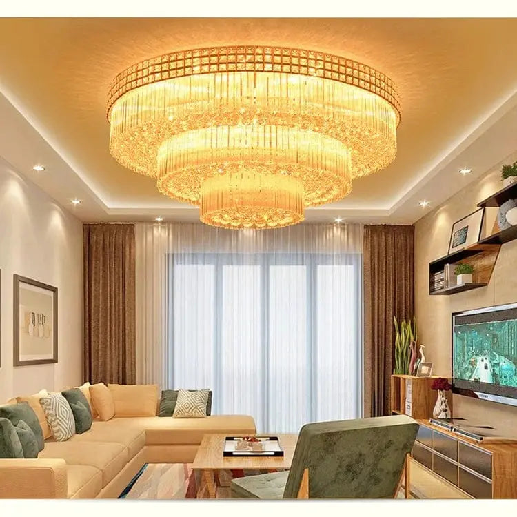 Buy Modern LED Round Luxury Crystal Ceiling Chandelier - 8879-Series | Shop at Supply Master Accra, Ghana Lamps & Lightings Buy Tools hardware Building materials