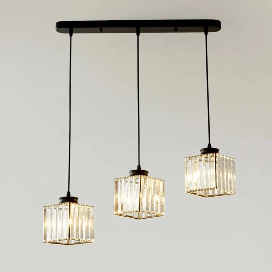 Buy Modern LED Three Head Crystal Ceiling Pendant Chandelier Round/Linear Base - PL006/3 | Shop at Supply Master Accra, Ghana Lamps & Lightings Buy Tools hardware Building materials