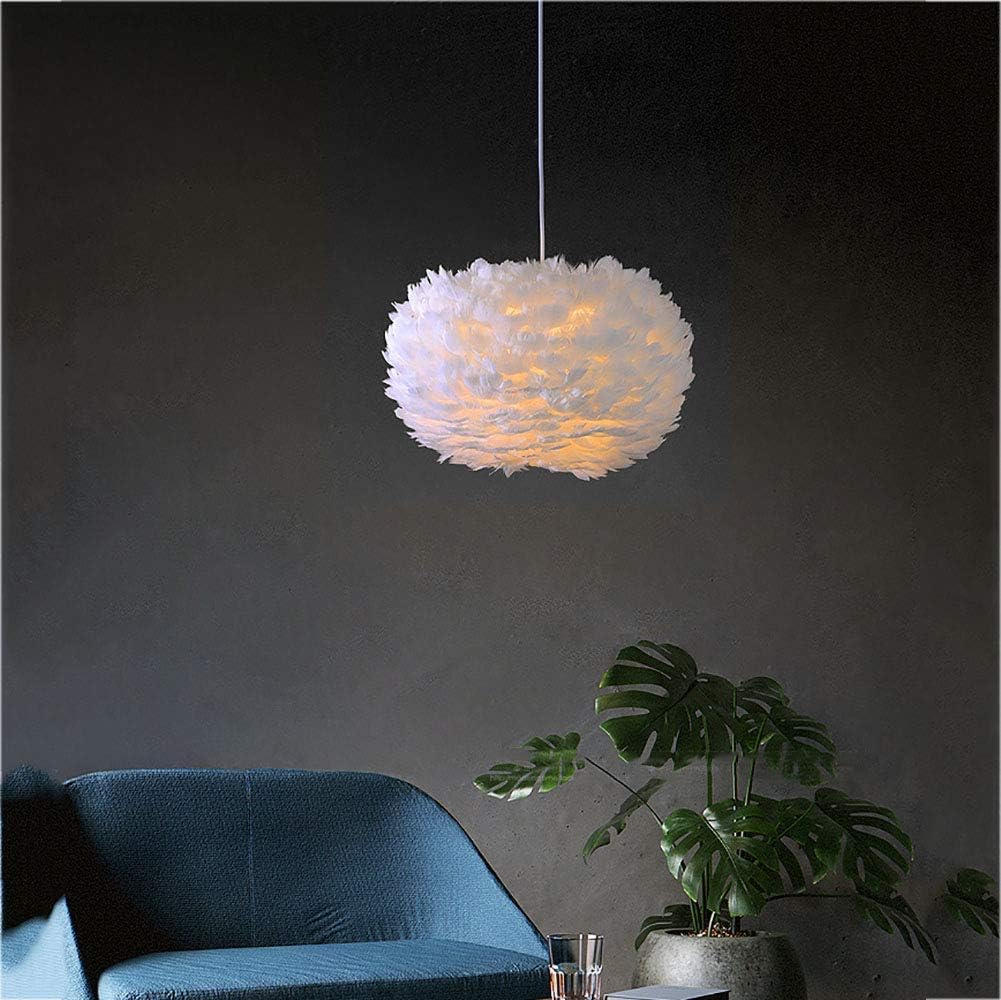 Buy Modern LED White Feather Hanging Ceiling Pendant Chandelier E27 Base - CL-33 | Shop at Supply Master Accra, Ghana Lamps & Lightings Buy Tools hardware Building materials