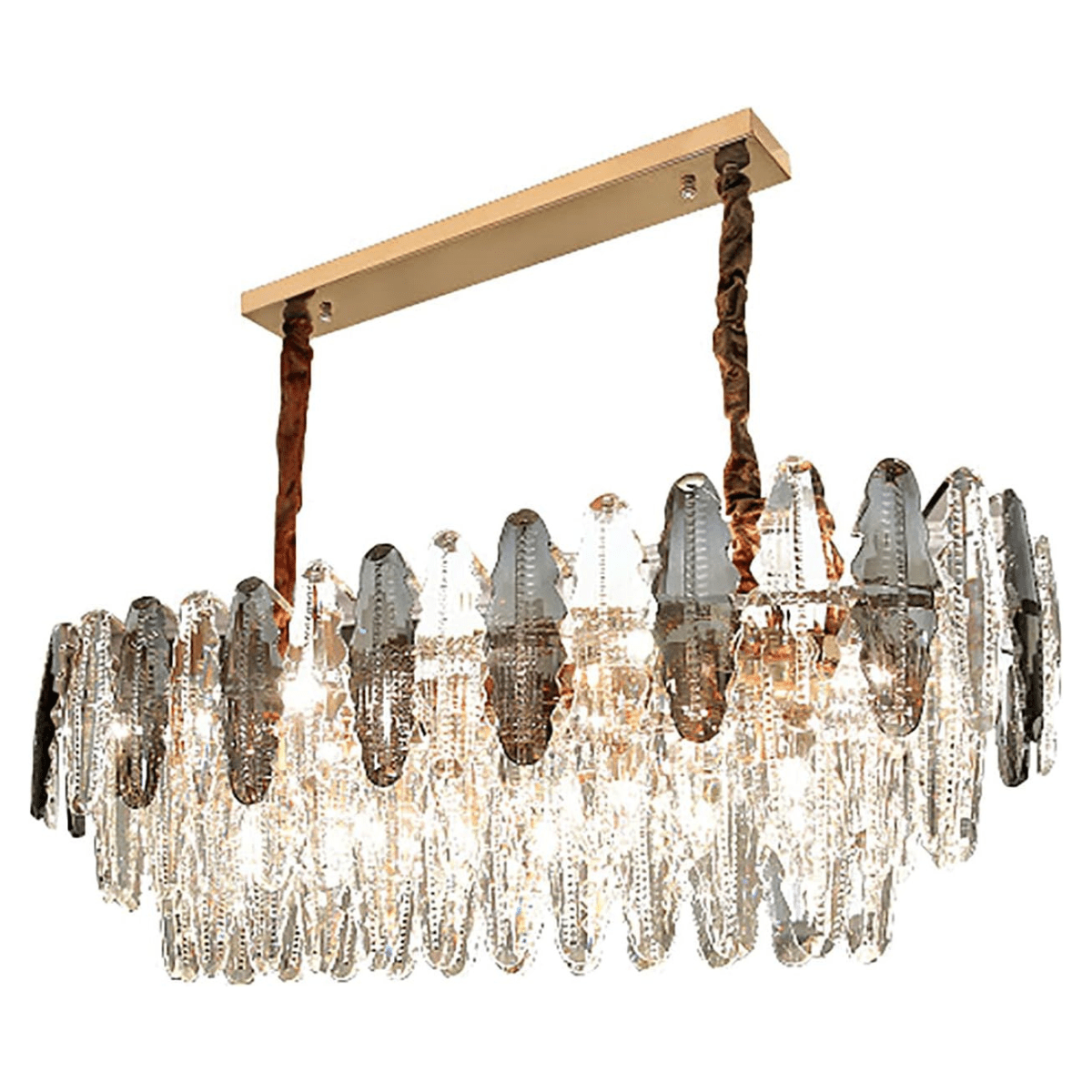Buy Modern Oval LED Crystal Ceiling Pendant Chandelier 70cm - BH3016-OVAL | Shop at Supply Master Accra, Ghana Lamps & Lightings Buy Tools hardware Building materials