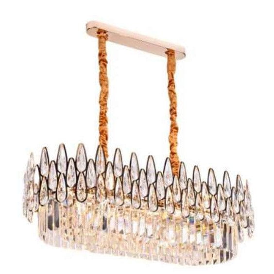 Buy Modern Oval LED Crystal Ceiling Pendant Chandelier 75cm - BH3003/OVAL | Shop at Supply Master Accra, Ghana Lamps & Lightings Buy Tools hardware Building materials