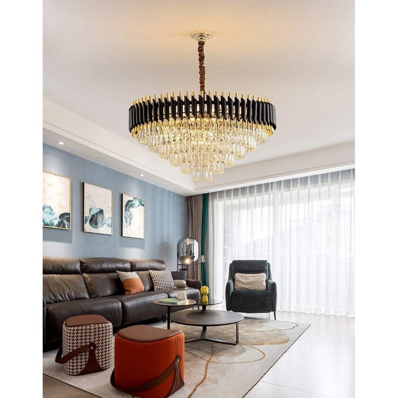 Buy Modern Round LED Crystal Ceiling Pendant Chandelier 60cm - BH3003/600 | Shop at Supply Master Accra, Ghana Lamps & Lightings Buy Tools hardware Building materials