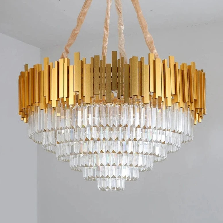 Buy Modern Round LED Gold Crystal Ceiling Pendant Chandelier - BH3008-Series | Shop at Supply Master Accra, Ghana Lamps & Lightings Buy Tools hardware Building materials