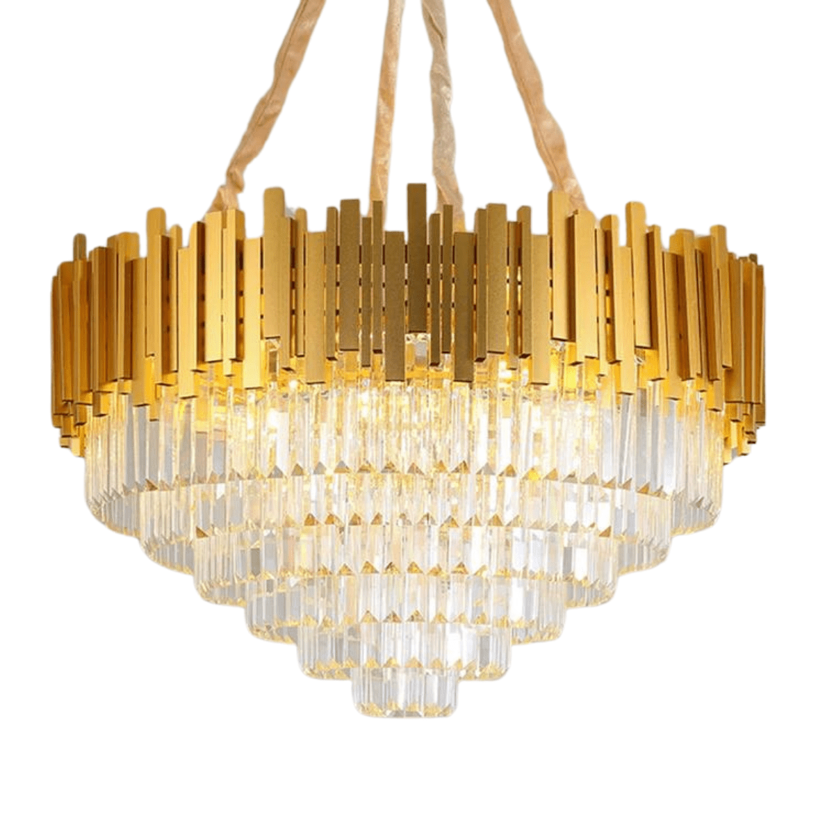Buy Modern Round LED Gold Crystal Ceiling Pendant Chandelier - BH3011-Series | Shop at Supply Master Accra, Ghana Lamps & Lightings Buy Tools hardware Building materials