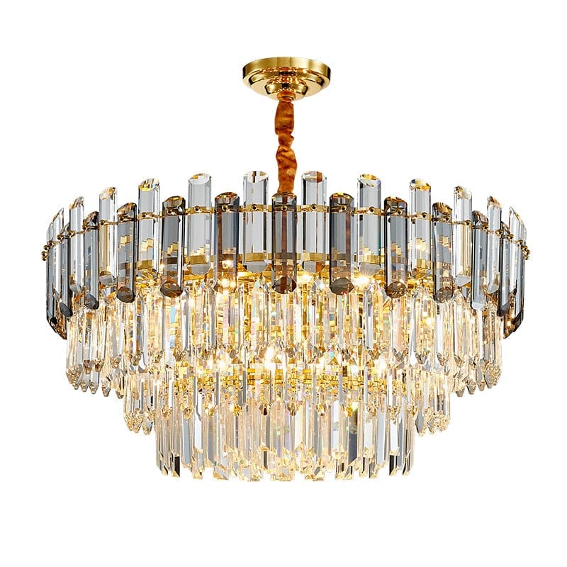 Buy Modern Round Three-Tier Crystal Cut Edge Golden Ceiling Pendant Chandelier - BH3013-Series | Shop at Supply Master Accra, Ghana Lamps & Lightings Buy Tools hardware Building materials