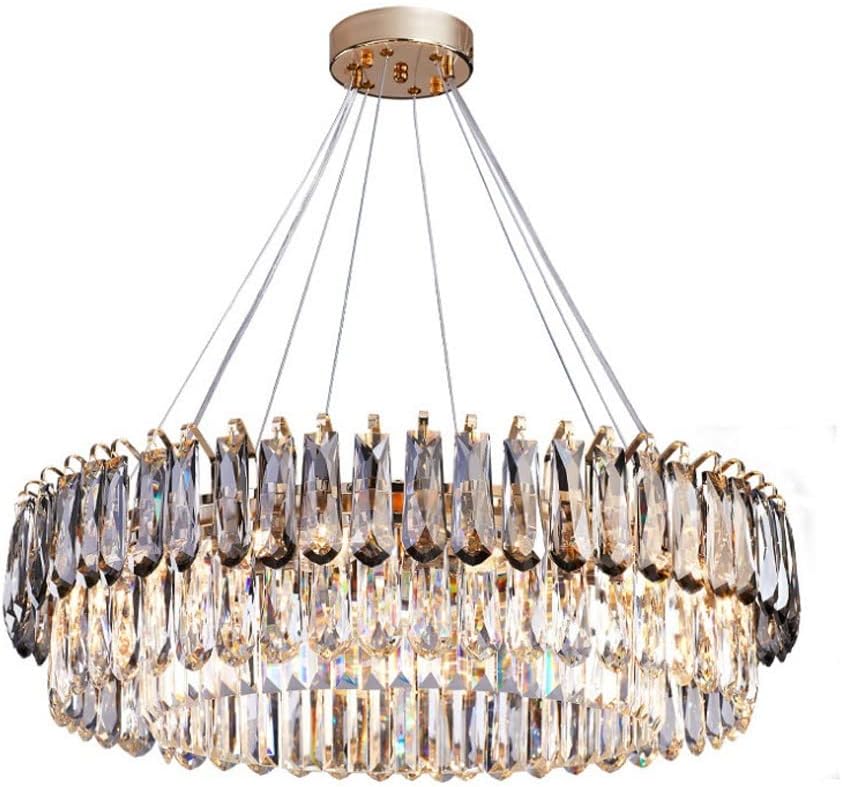 Buy Modern Round Two-Tier Crystal Cut Edge Golden Ceiling Pendant Chandelier - BH3015-Series | Shop at Supply Master Accra, Ghana Lamps & Lightings Buy Tools hardware Building materials