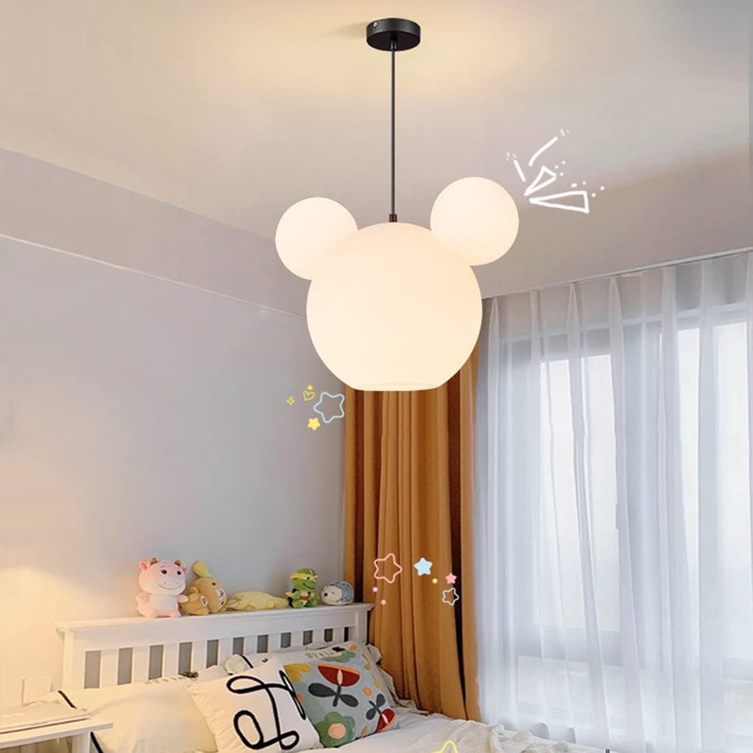 Buy Modern White Mickey Mouse Shape Ceiling Pendant Chandelier - WH-02 | Shop at Supply Master Accra, Ghana Lamps & Lightings Buy Tools hardware Building materials
