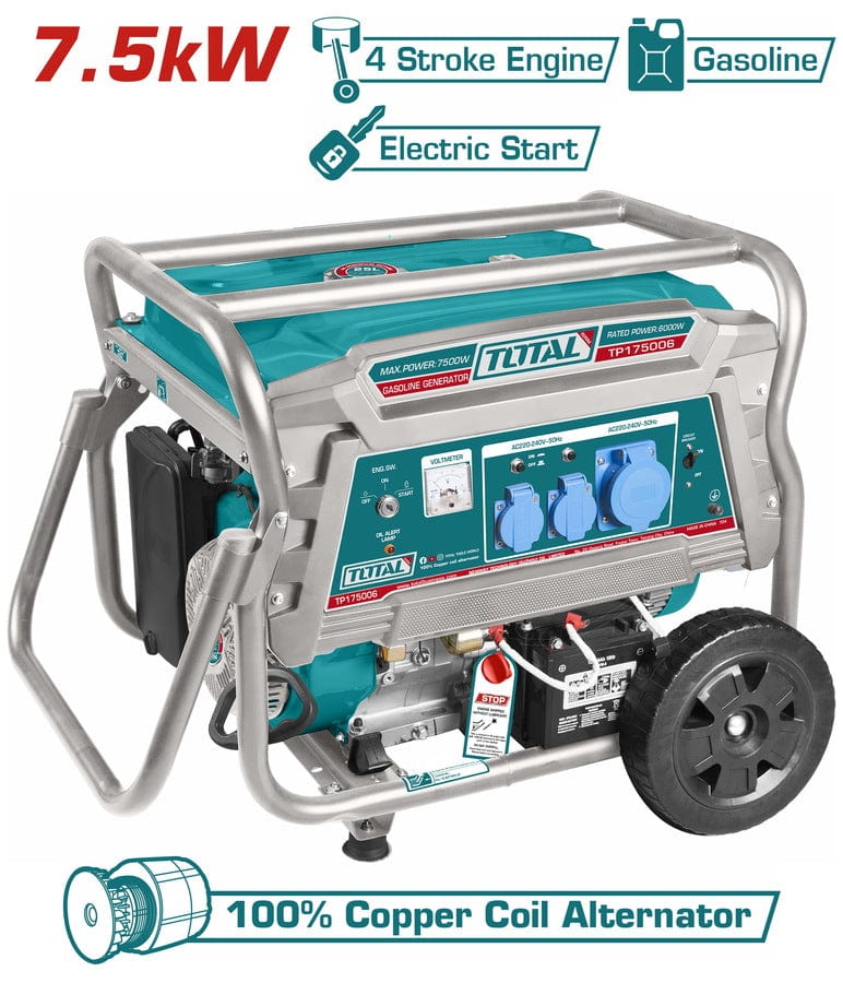 Total Gasoline Generator 7.5KW - TP175006 | Supply Master Accra, Ghana Generator Buy Tools hardware Building materials