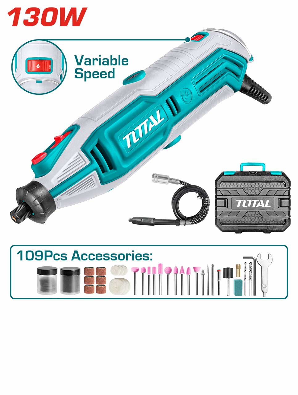 Total Mini Die Grinder 130W - TG513326 | Supply Master | Accra, Ghana Rotary & Oscillating Tool Buy Tools hardware Building materials