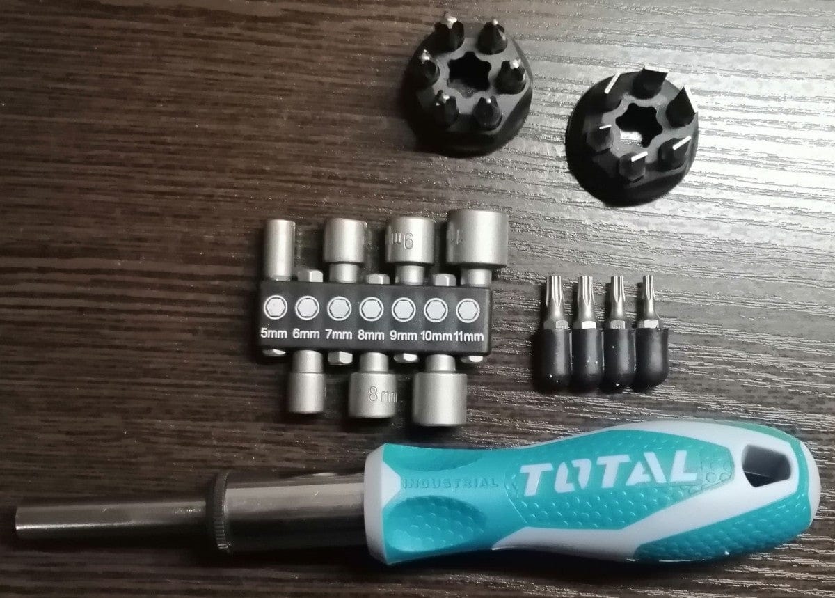 Total 24 Pieces Ratchet Screwdriver Set - TACSD30246 | Supply Master Accra, Ghana Screwdrivers Buy Tools hardware Building materials