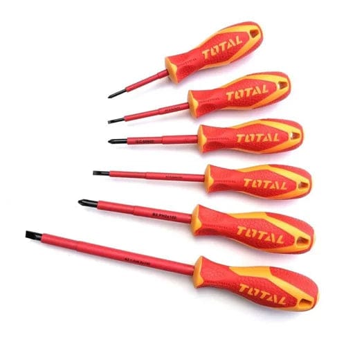Total 6 Pieces Insulated Screwdriver Set 1000V - THTIS566 | Supply Master Accra, Ghana Screwdrivers Buy Tools hardware Building materials