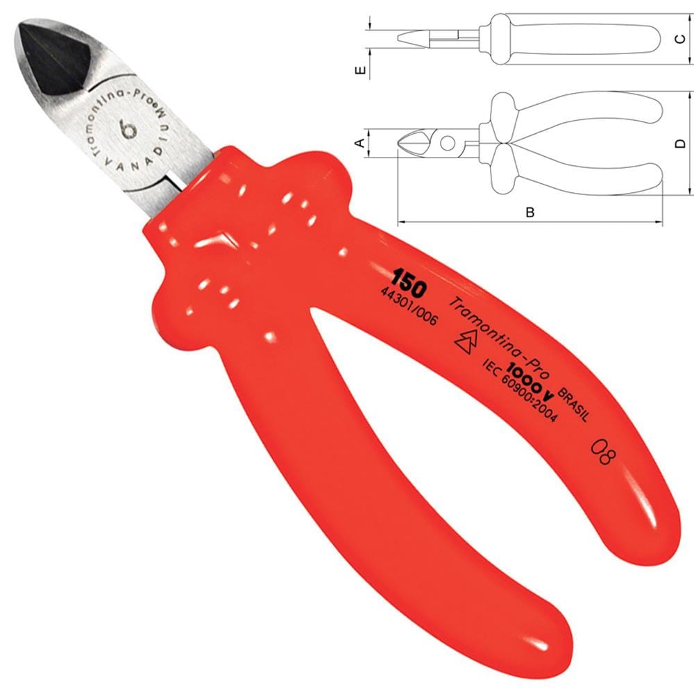 Buy Tramontina 6'' Insulated Diagonal Plier - 44002-116 in Accra, Ghana | Supply Master Pliers Buy Tools hardware Building materials