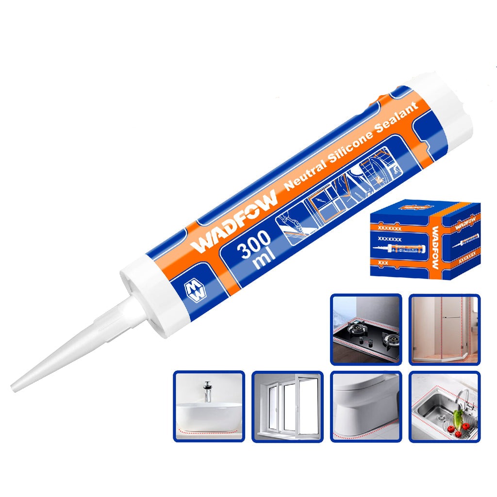 Wadfow Acetic Neutral Silicone Sealant - White & Transparent