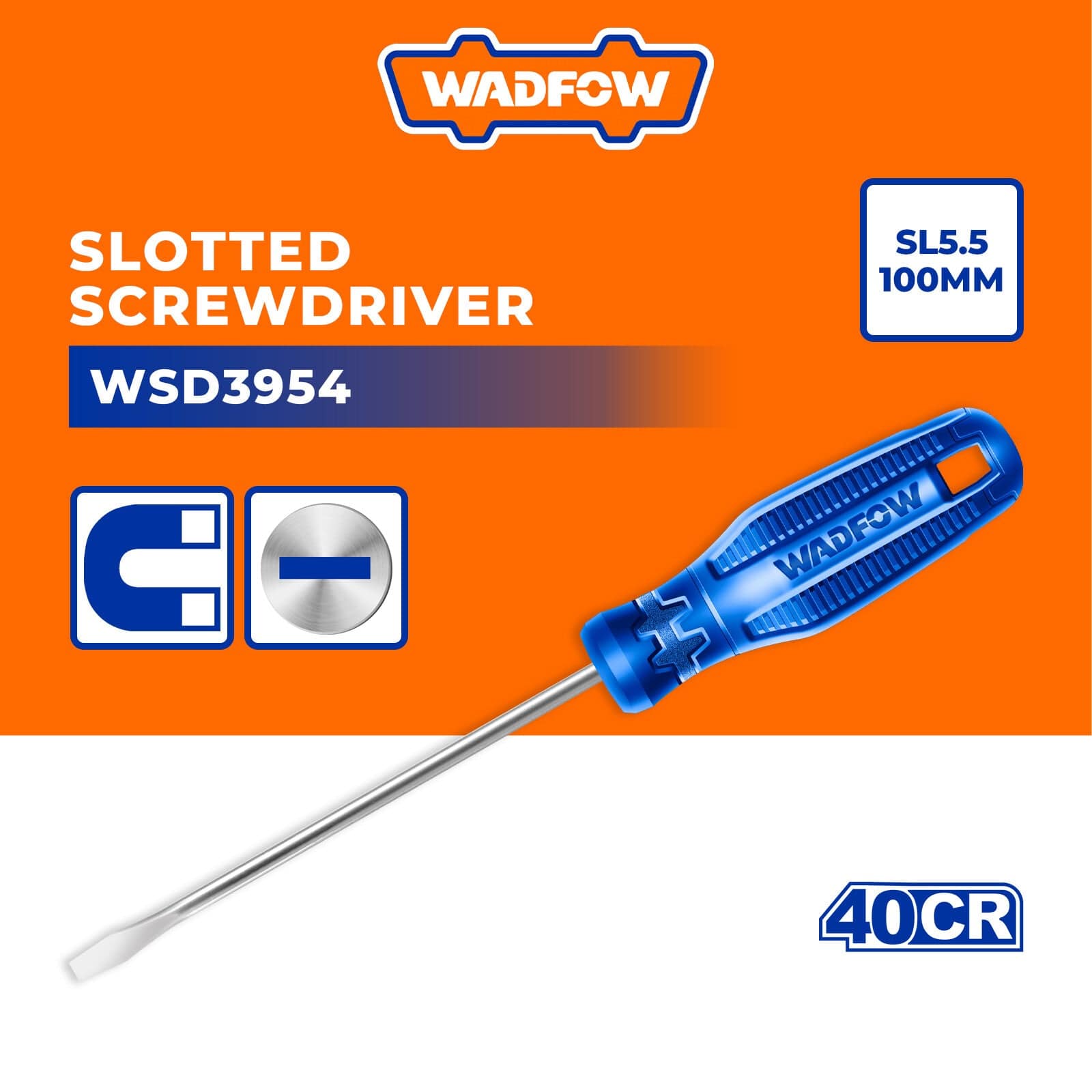 Wadfow 100mm Slotted Screwdriver | Supply Master Accra, Ghana Screwdrivers 5.5x100mm Buy Tools hardware Building materials