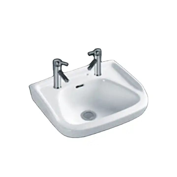 Buy Zotto Wall-hung Wash Hand Basin with Stainless Steel and Towel Rack 410x365x160mm - ZT-1609 | Shop at Supply Master Accra, Ghana Bathroom Sink Buy Tools hardware Building materials